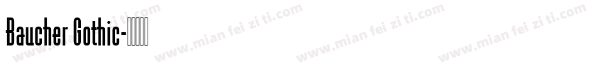 Baucher Gothic字体转换